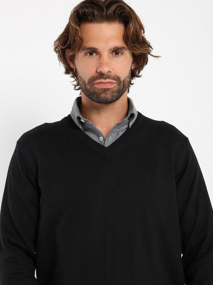 Basic V-Neck Pullover