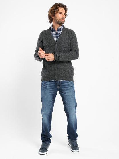 Cable Knit Button Cardigan