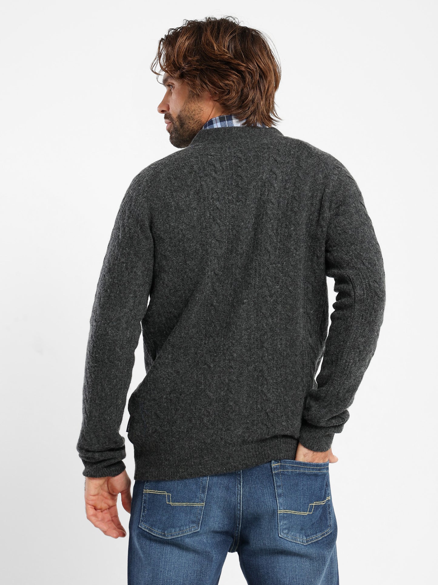 Cable Knit Button Cardigan