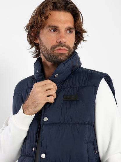 Mock Neck Parka Vest