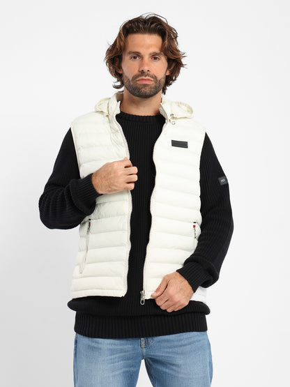 Mock Neck Parka Vest