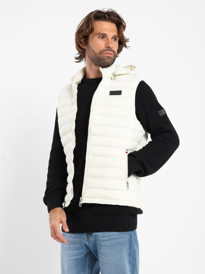 Mock Neck Parka Vest