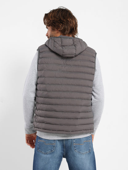 Mock Neck Parka Vest