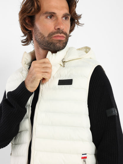 Mock Neck Parka Vest
