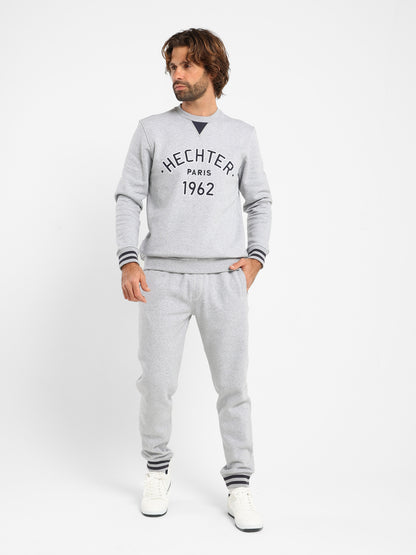 Sweatpants with Striped Cuffs