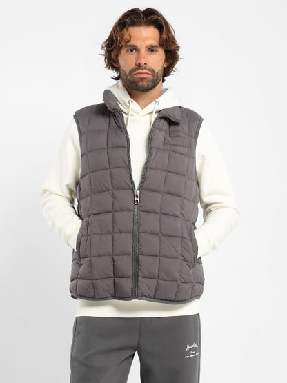 Mock Neck Parka Vest