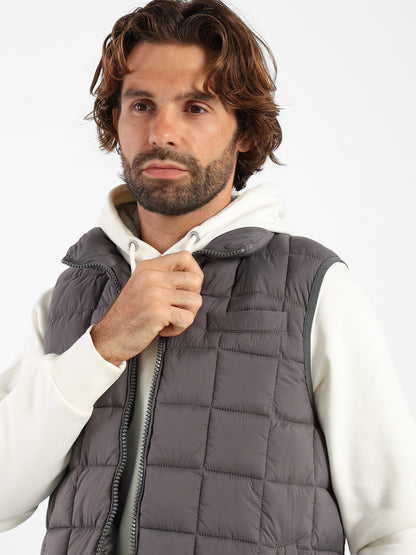 Mock Neck Parka Vest
