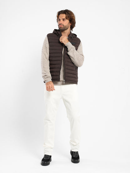 Mock Neck Parka Vest