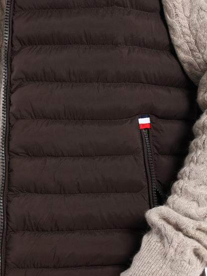 Mock Neck Parka Vest