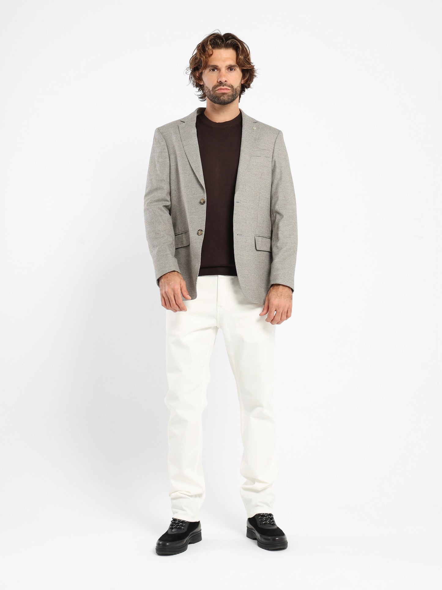 Pied de Poule Patch Pocket Blazer