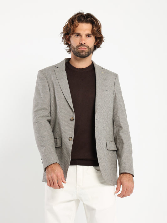 Pied de Poule Patch Pocket Blazer