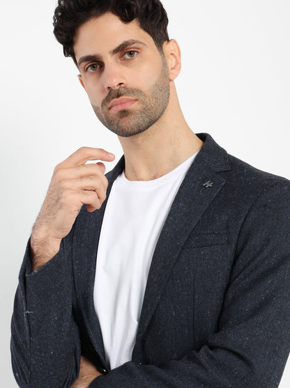Herringbone Patch Pocket Blazer