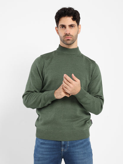 Mock Neck Plain Pullover