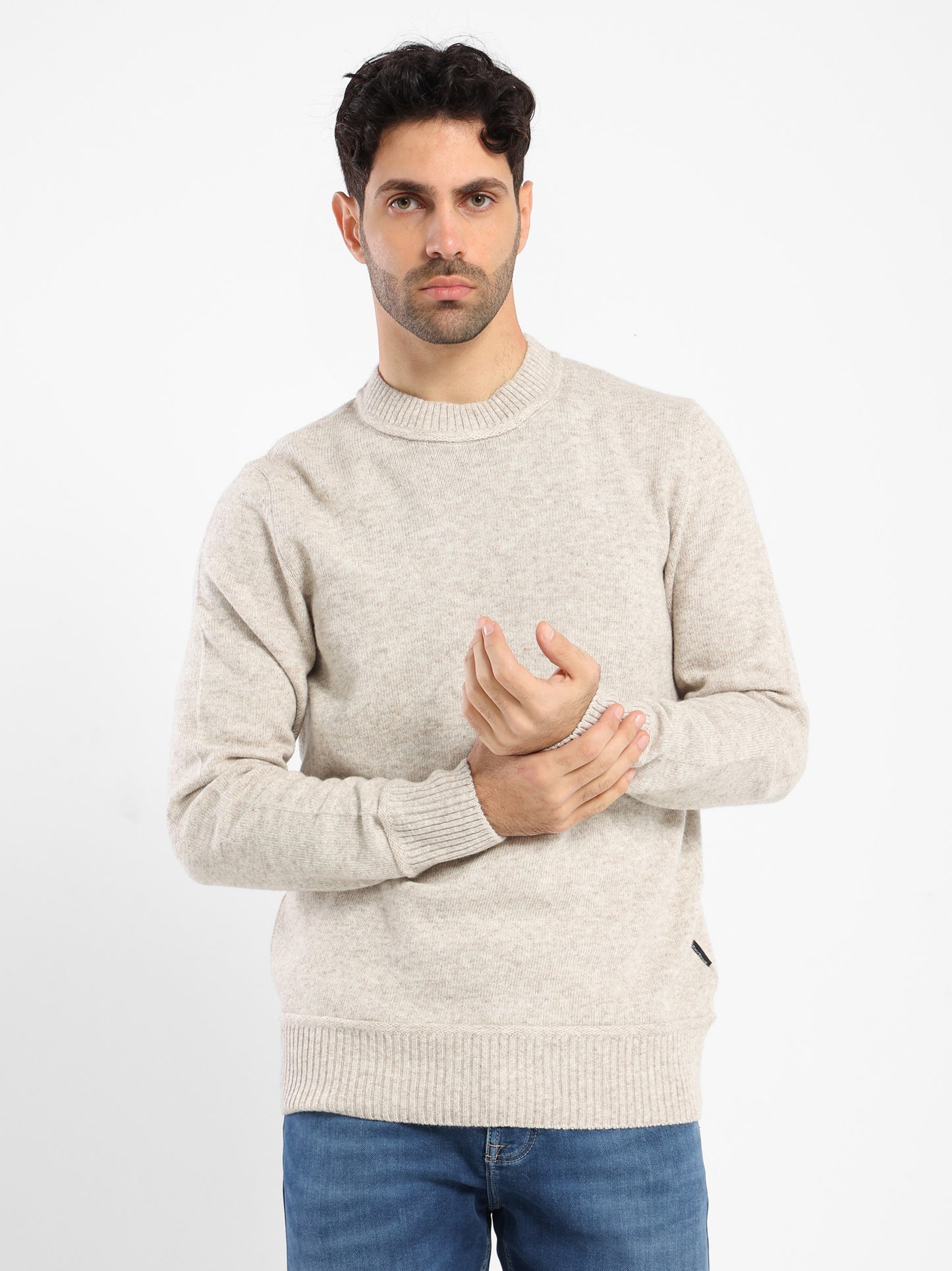 Oversized Round-Neck Pullover