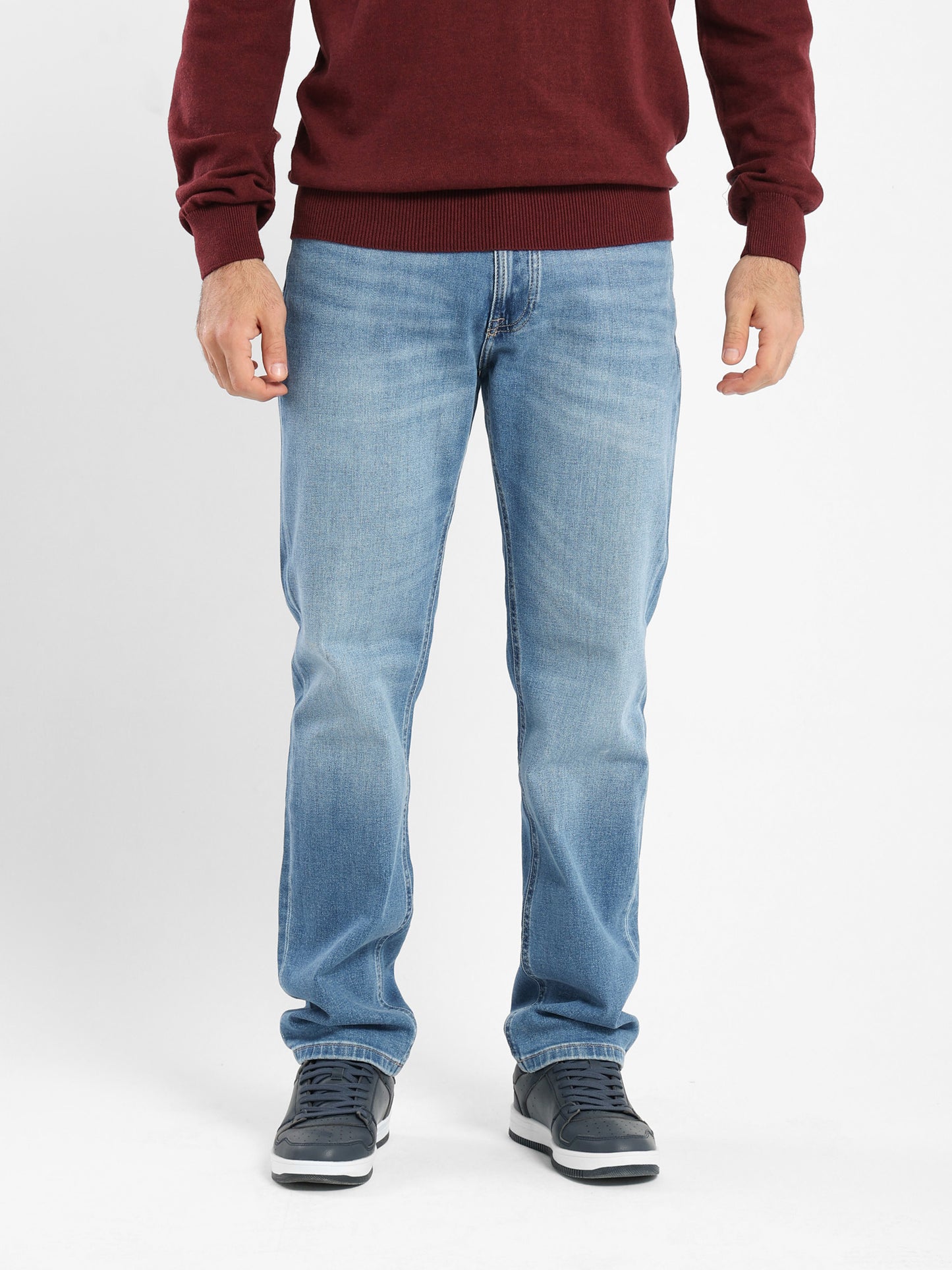 Washed Denim Pants