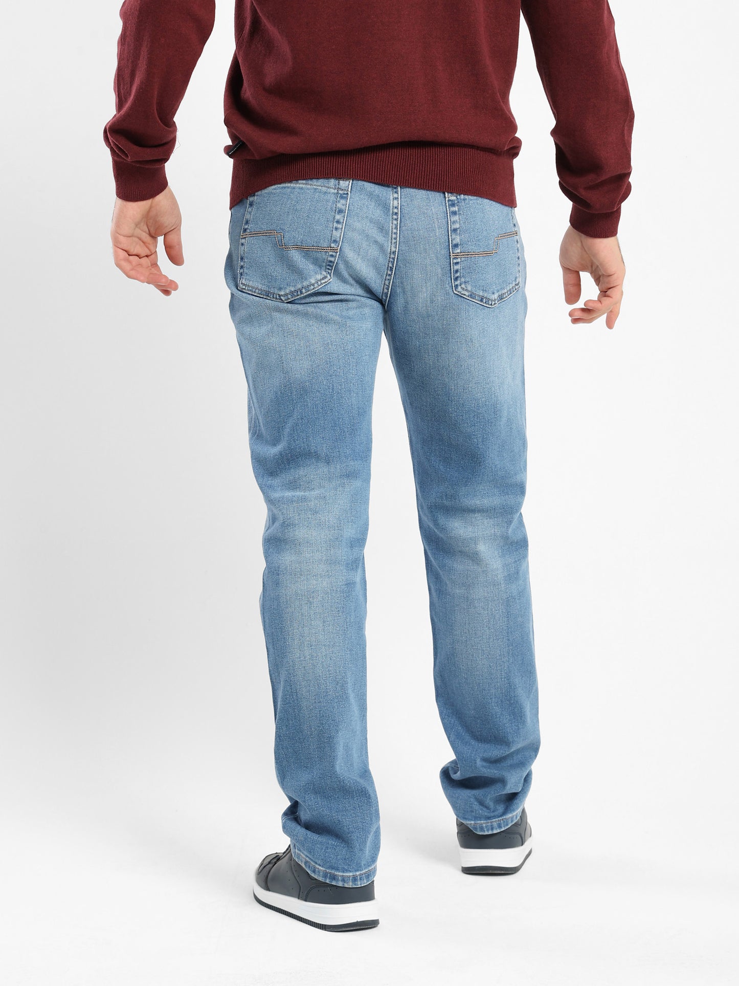 Washed Denim Pants