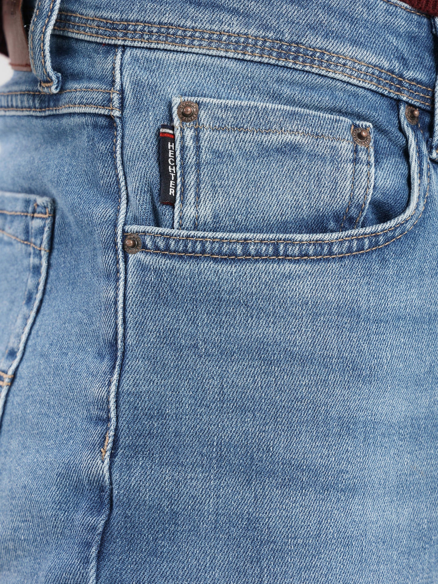 Washed Denim Pants