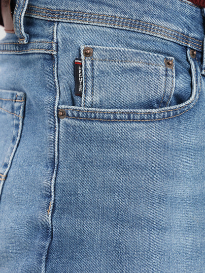 Washed Denim Pants