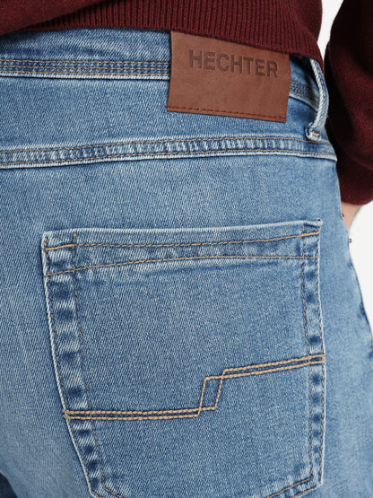 Washed Denim Pants