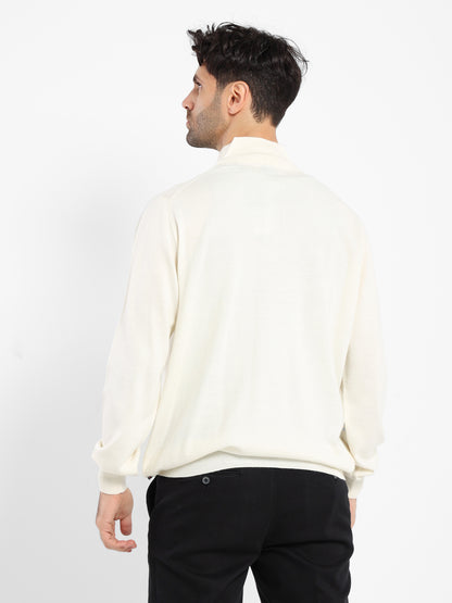Mock Neck Plain Pullover