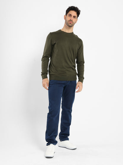 Denim Pants with Stretch Panel