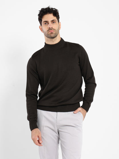Mock Neck Plain Pullover