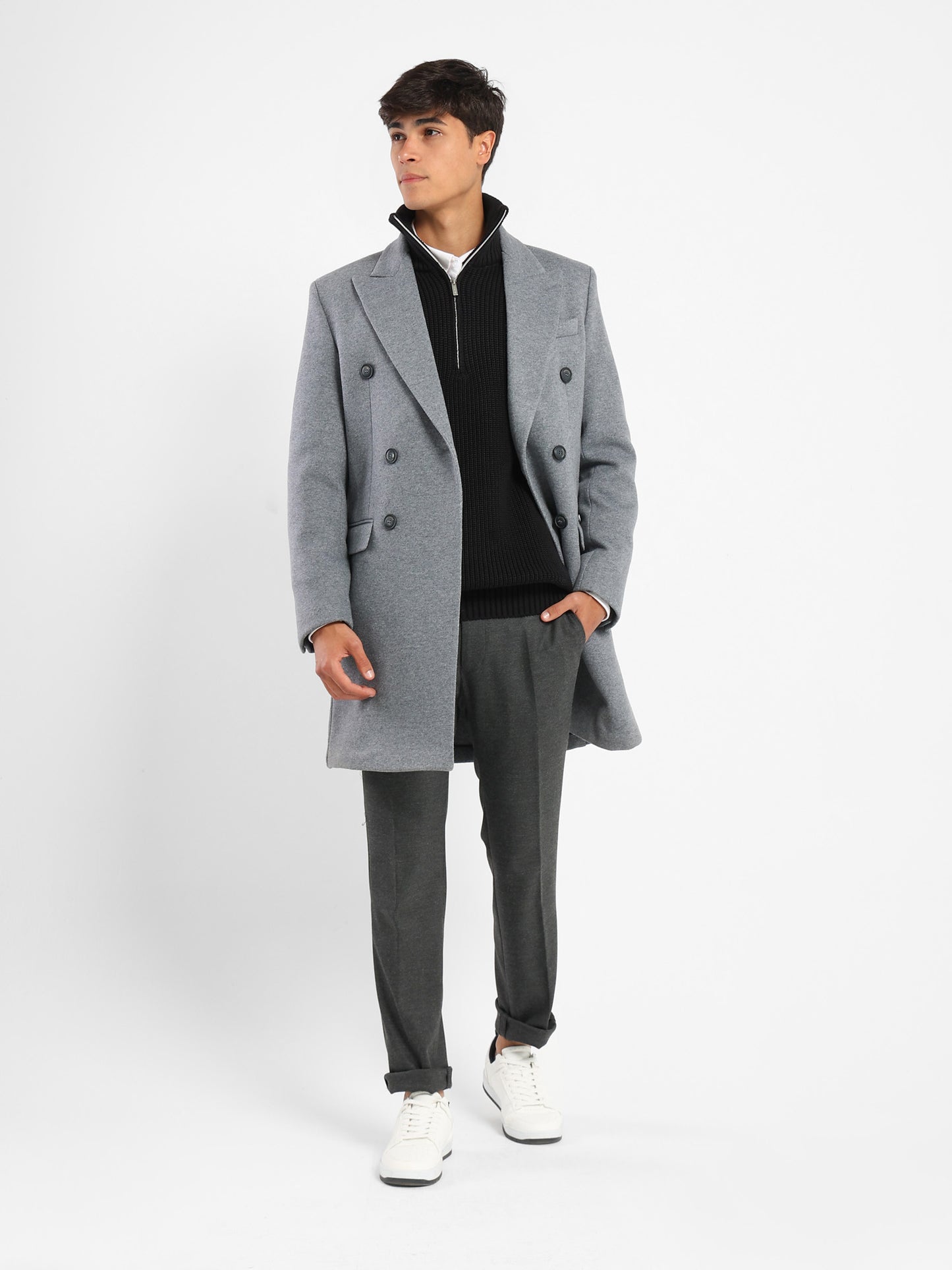 Double-Breasted Coat