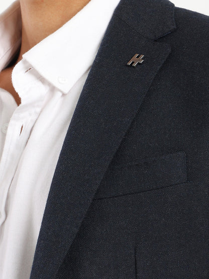 Plain Double-Breasted Blazer