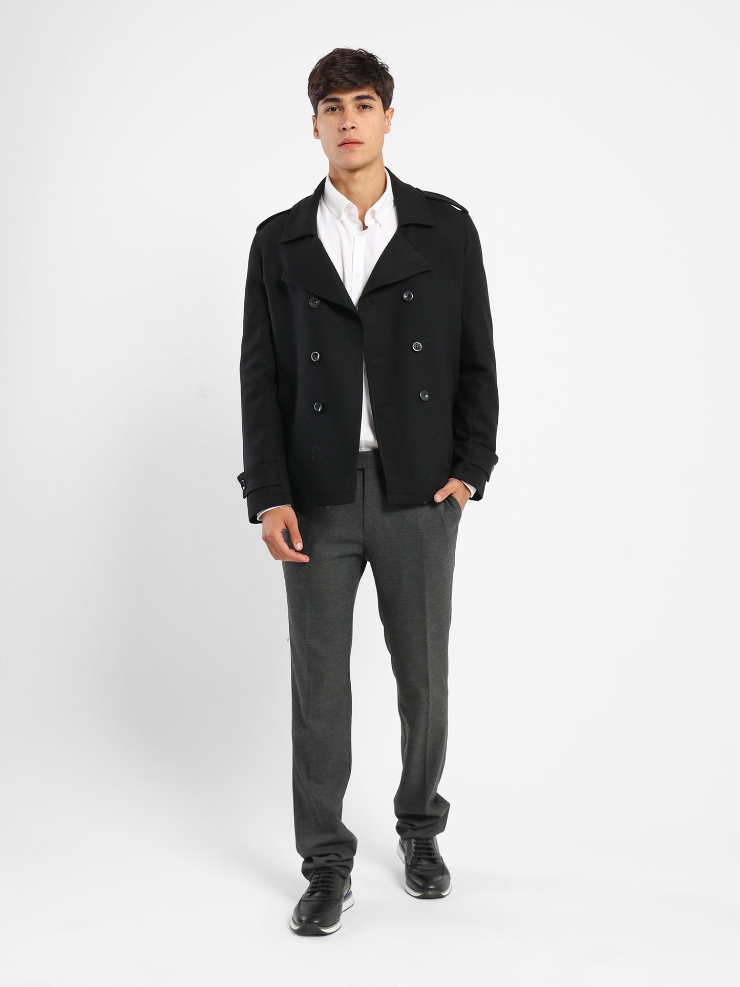 Double-Breasted Wool Jacket