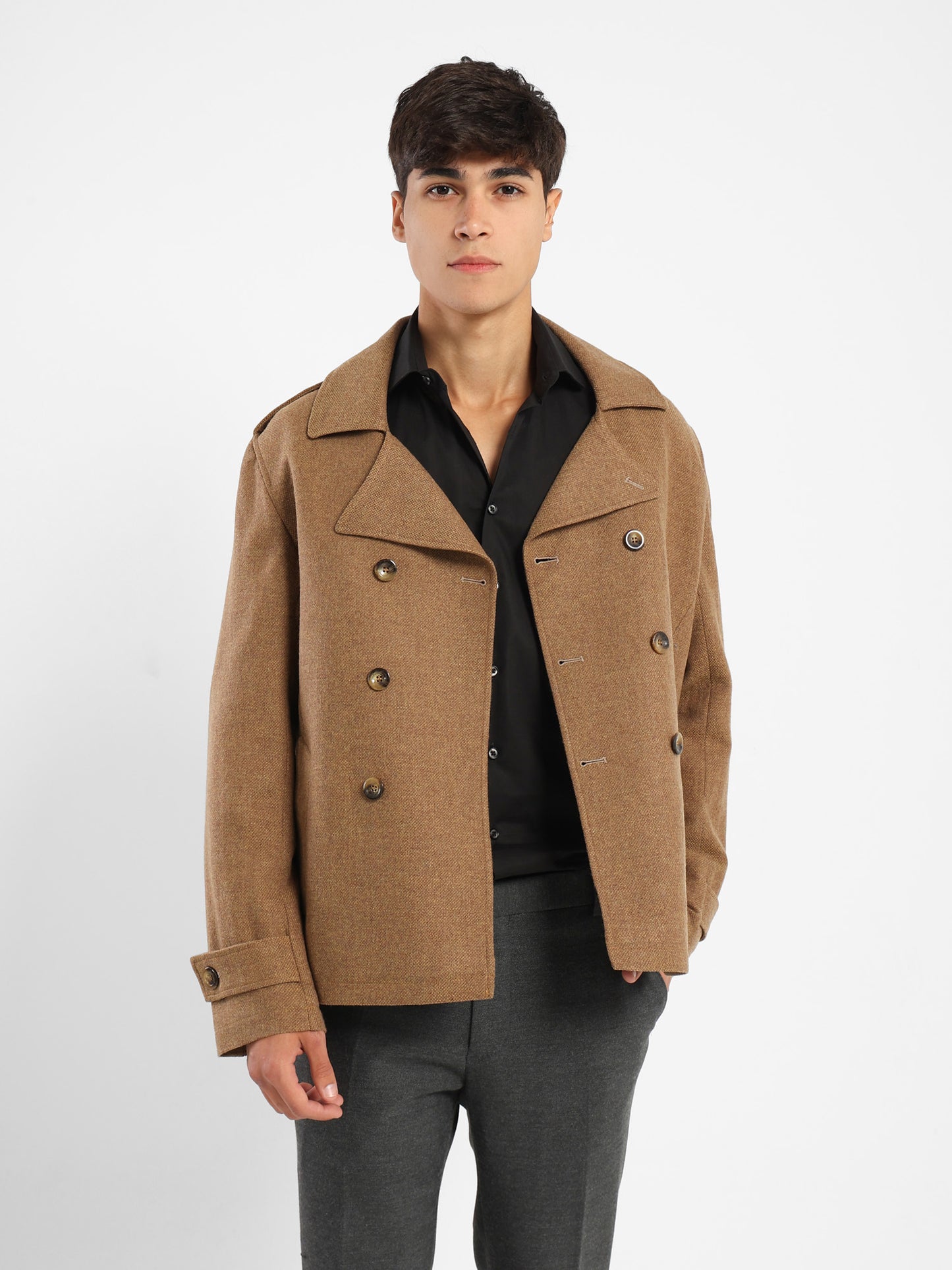 Double-Breasted Wool Jacket