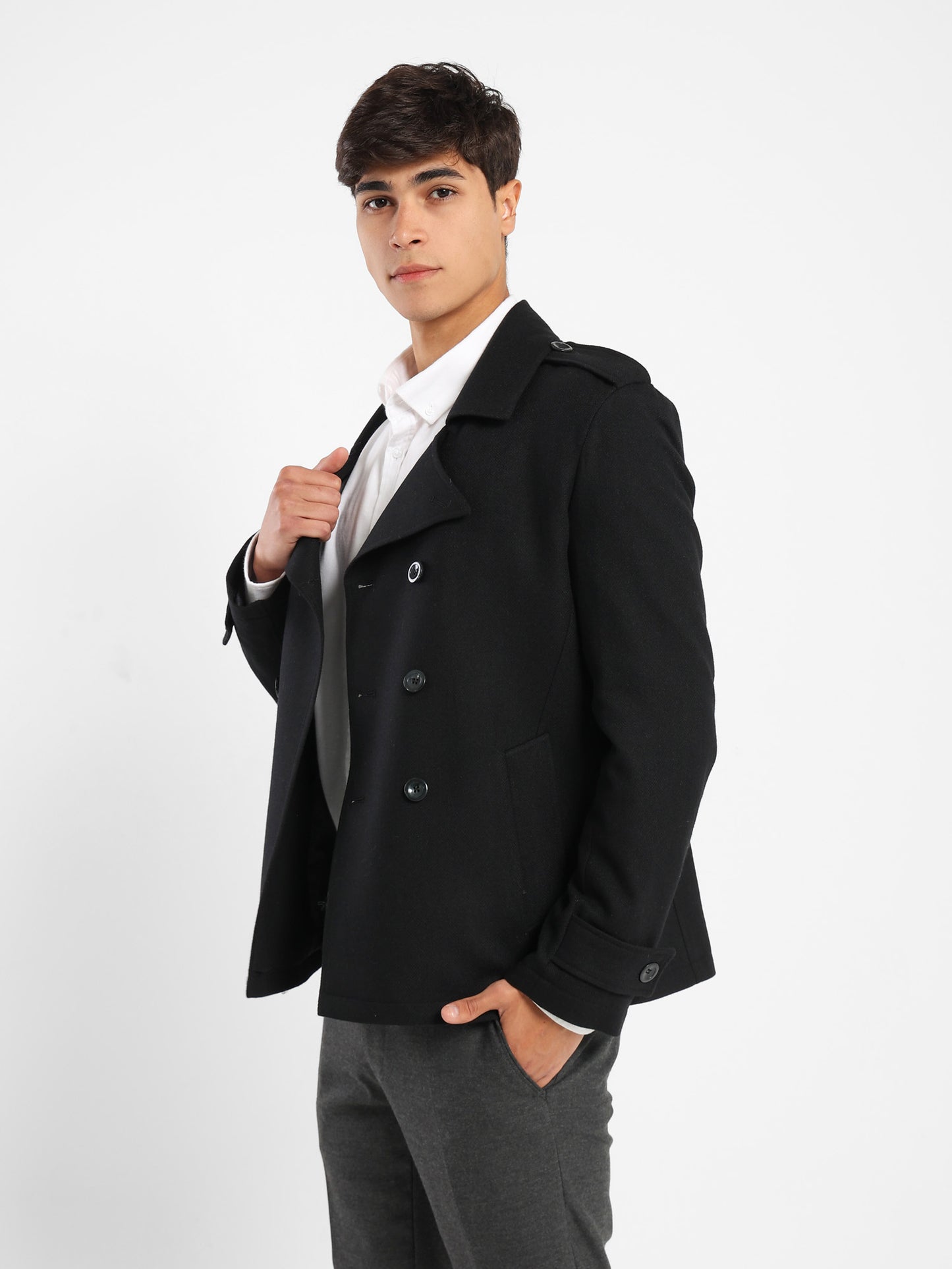 Double-Breasted Wool Jacket