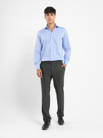 Italian Collar Long-Sleeve Shirt