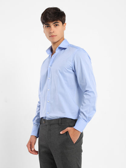 Italian Collar Long-Sleeve Shirt