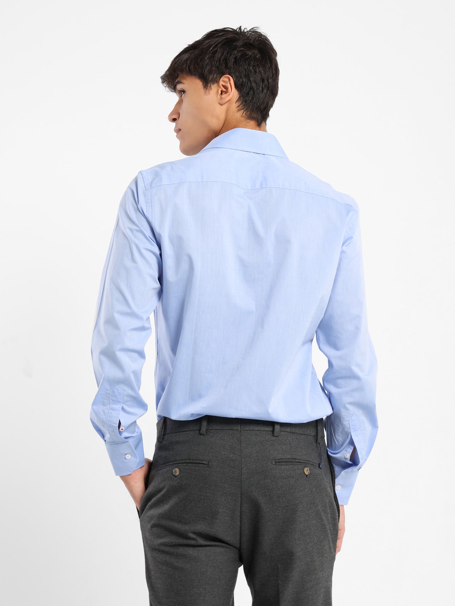 Italian Collar Long-Sleeve Shirt