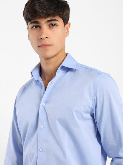 Italian Collar Long-Sleeve Shirt