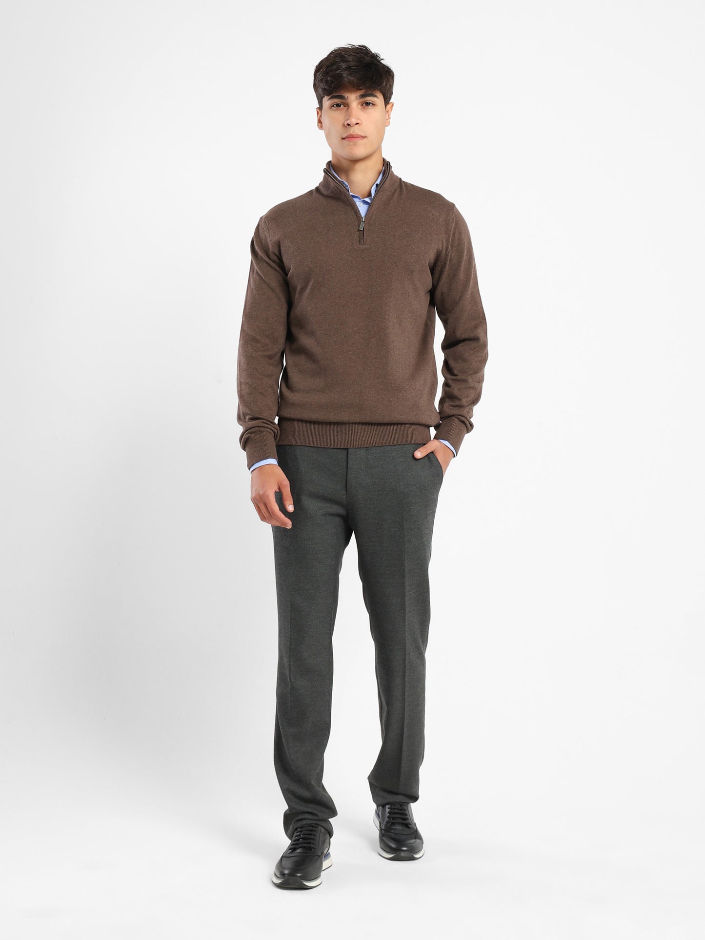 Mock Neck Knit Sweater