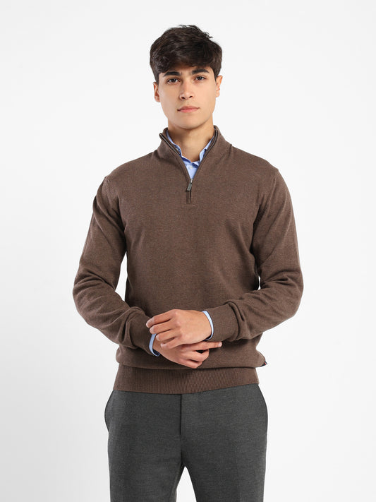 Mock Neck Knit Sweater