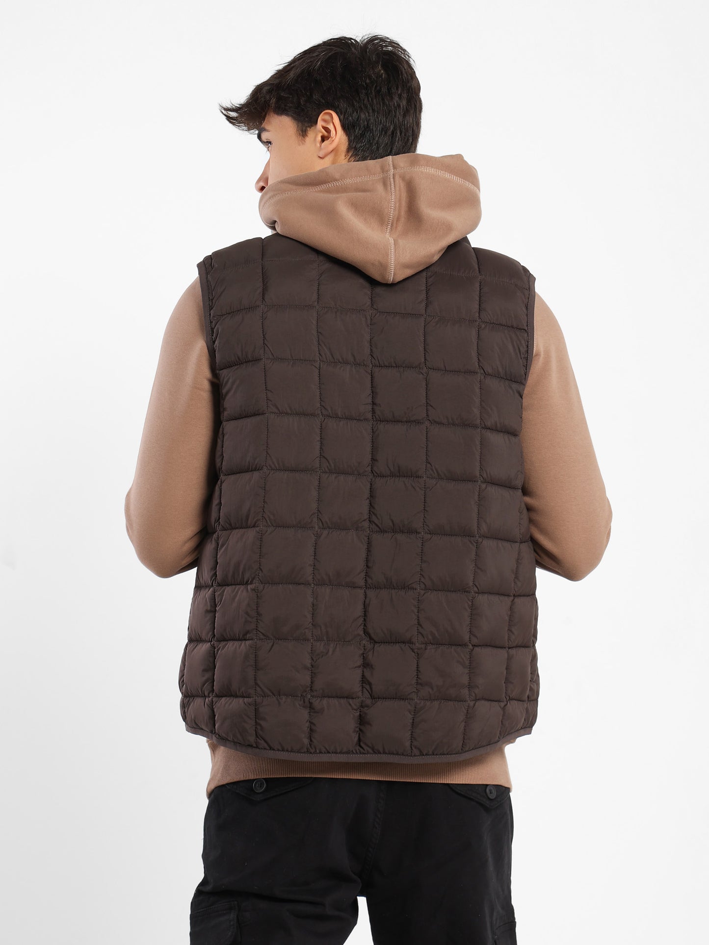 Mock Neck Parka Vest
