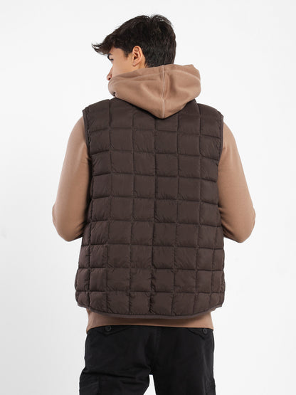Mock Neck Parka Vest