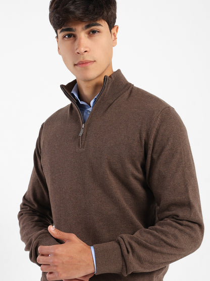 Mock Neck Knit Sweater