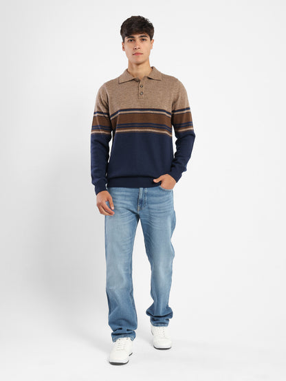 Polo Color Block Pullover