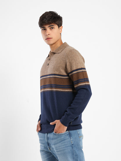 Polo Color Block Pullover