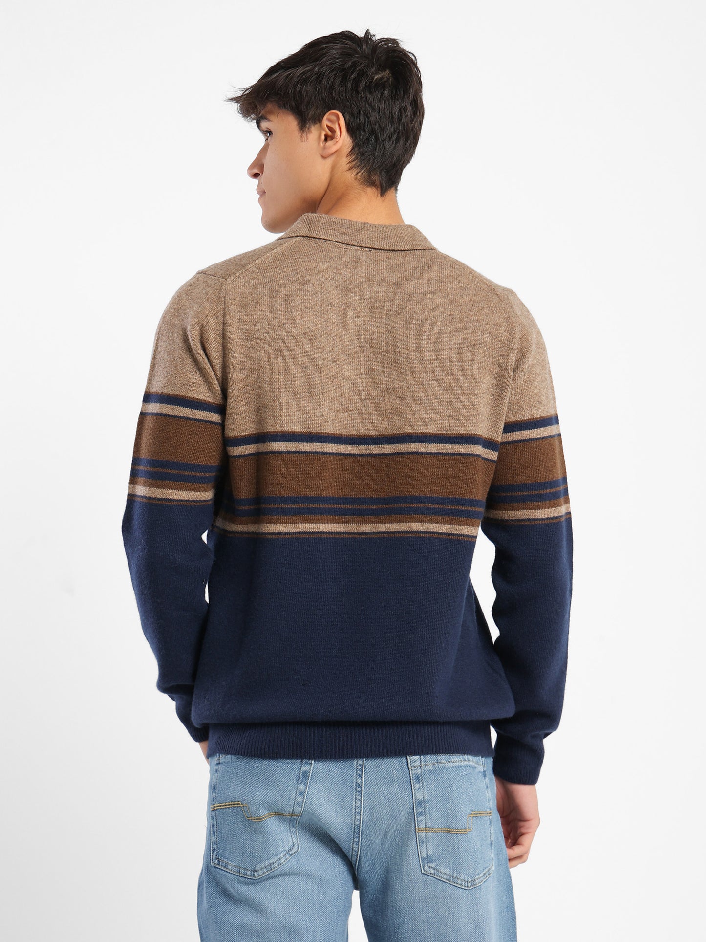 Polo Color Block Pullover
