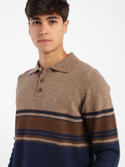 Polo Color Block Pullover