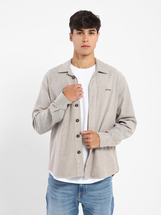 Kent Collar Long-Sleeve Shirt
