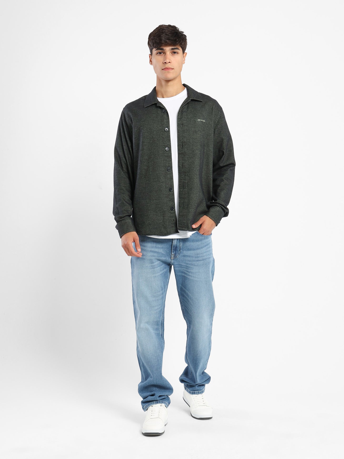 Kent Collar Long-Sleeve Shirt
