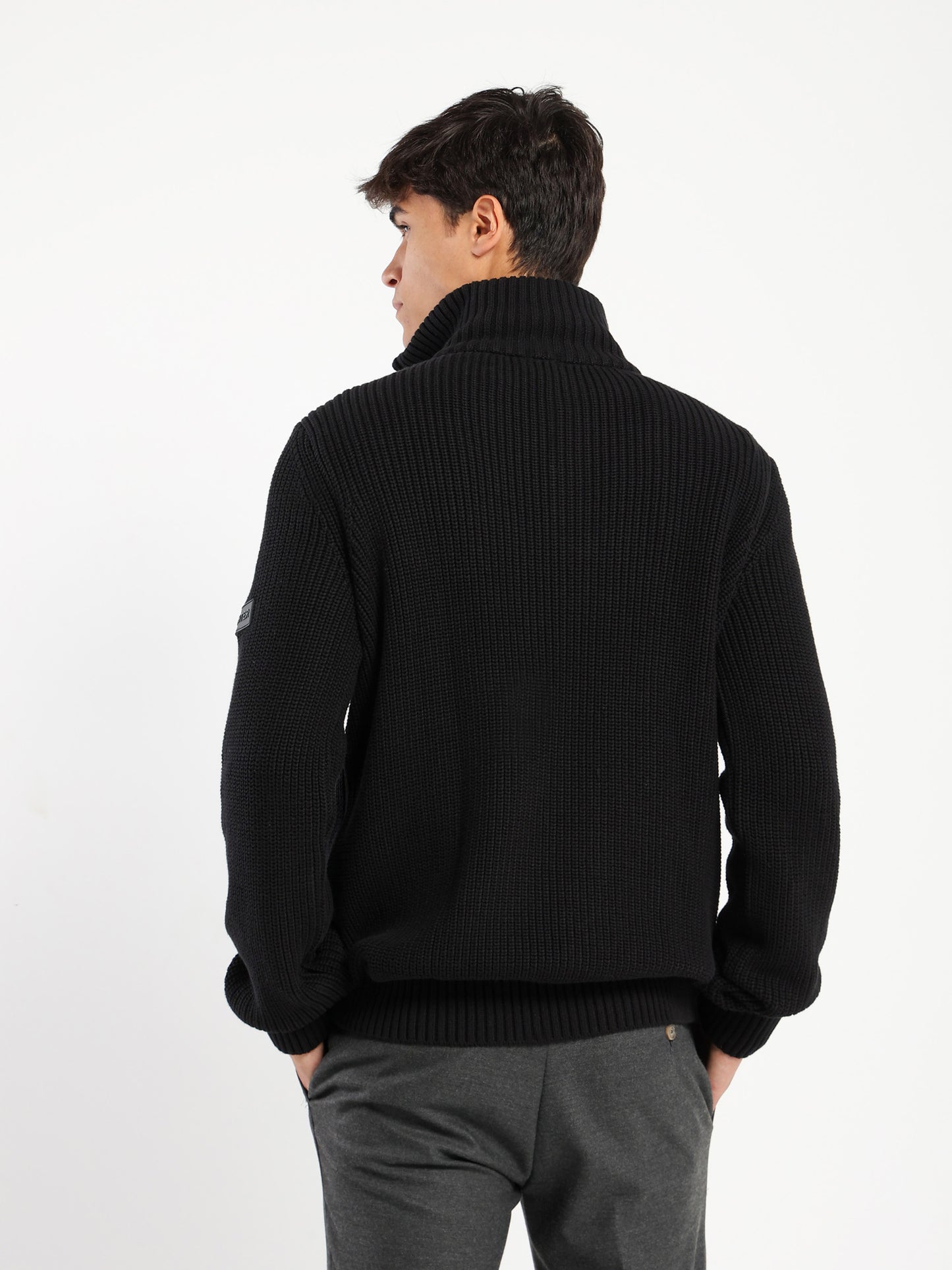 Mock Neck Knit Sweater