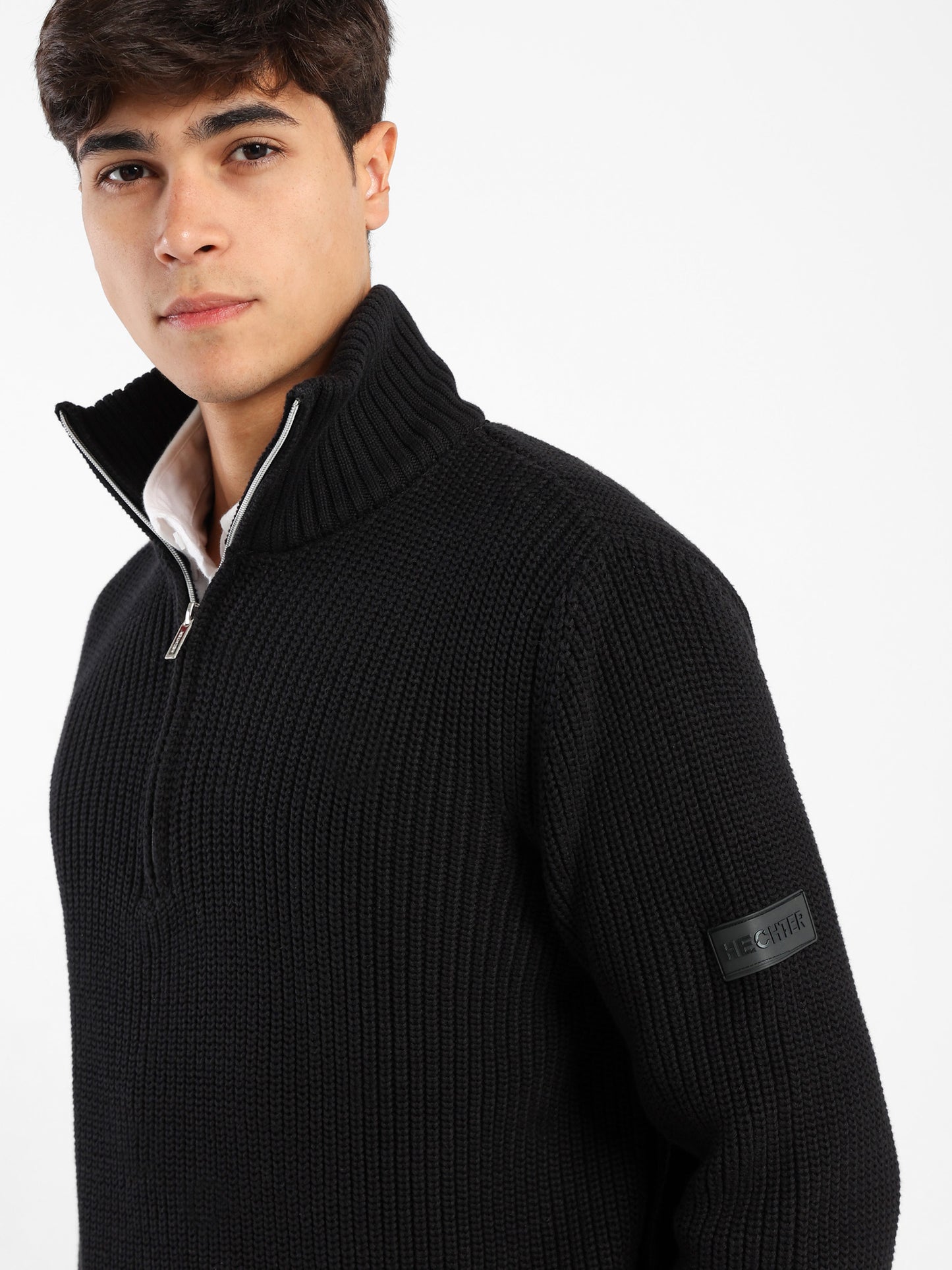 Mock Neck Knit Sweater