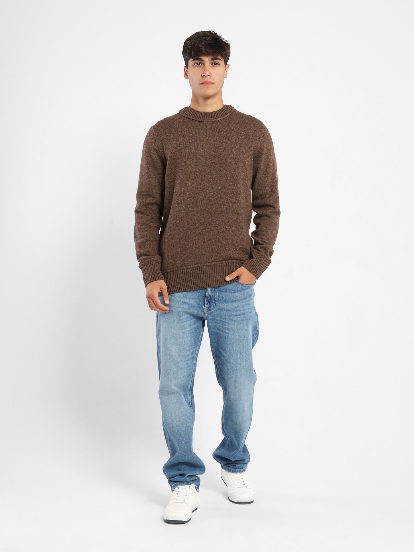 Oversized Round-Neck Pullover
