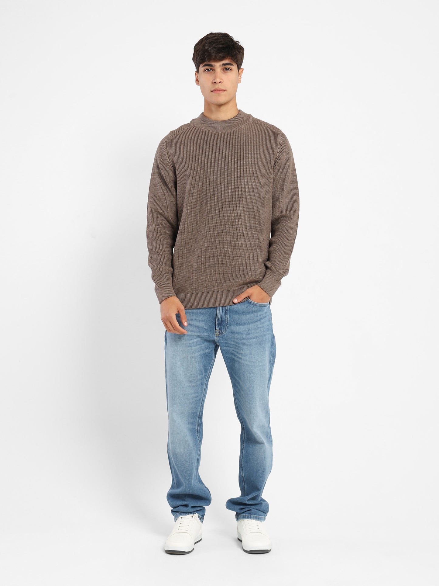 Washed Denim Pants